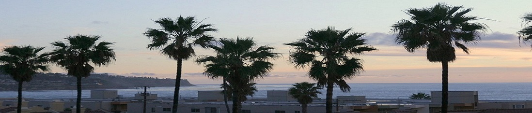 Panoramic view of Redondo Beach from Ocean Gate Towers, showcasing the ocean and coastline